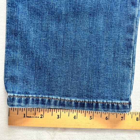 Lee Jeans Relaxed Fit Straight Leg High Rise Wash Blue Size M - Picture 9 of 12